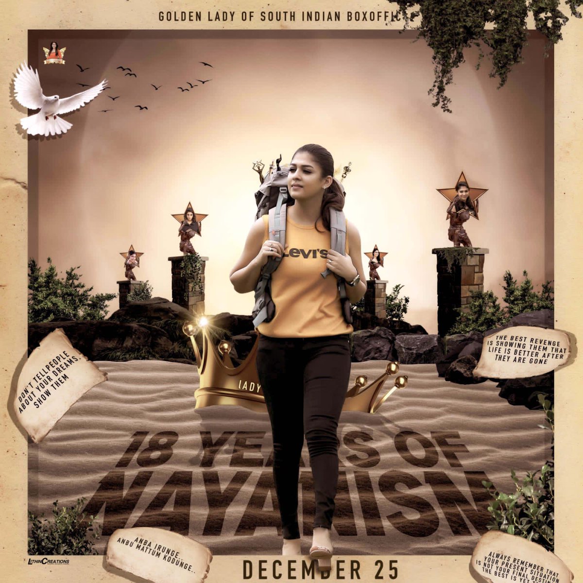 NayanUniverse's tweet photo. Success Is Not A Path Full of Flowers 🌻
#18YearsOfNayanism
#Nayanthara https://t.co/ZZq21vPnrt