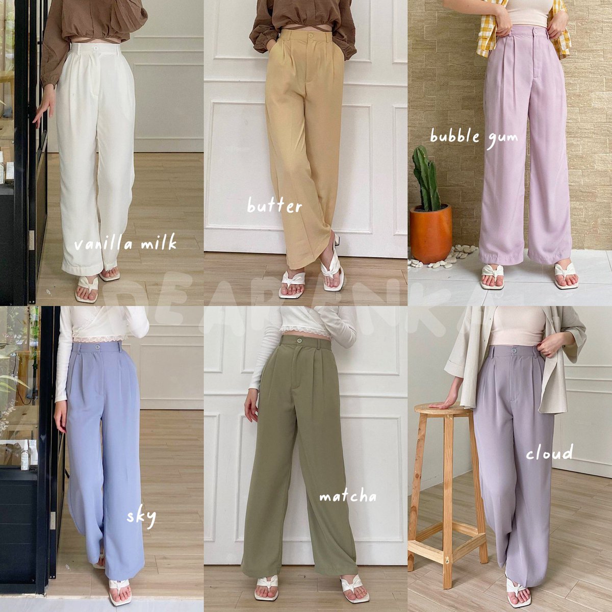 Mau rekomen celana bahan bagus, warnanya ada banyak, detail ukuran ada di deskripsiii. Modelnya highwaist membentuk pinggang!! shopee.co.id/product/328937…