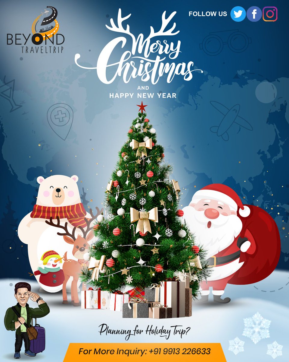 BTraveltrip's tweet photo. To a joyful present, a well-remembered past and blessed future. Hope you have a Merry Christmas and a Happy New Year.
.
#beyondtraveltrip #beastoryteller #christmas #christmastree #christmasdecor #xmas #love #merrychristmas #christmastime #winter #santa #christmasgifts https://t.co/0vV37zwLbO