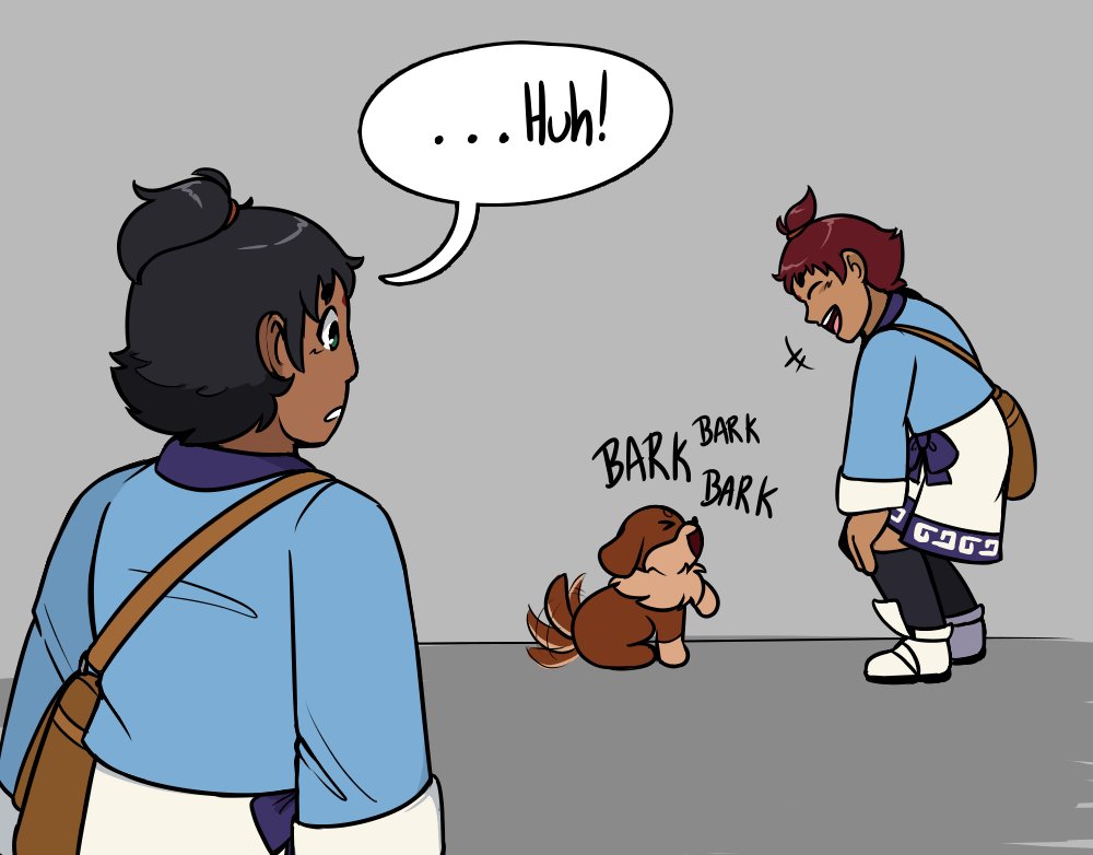 Hey Shah'do, I'm finally--

...oh. W-well, I guess I've seen weirder!