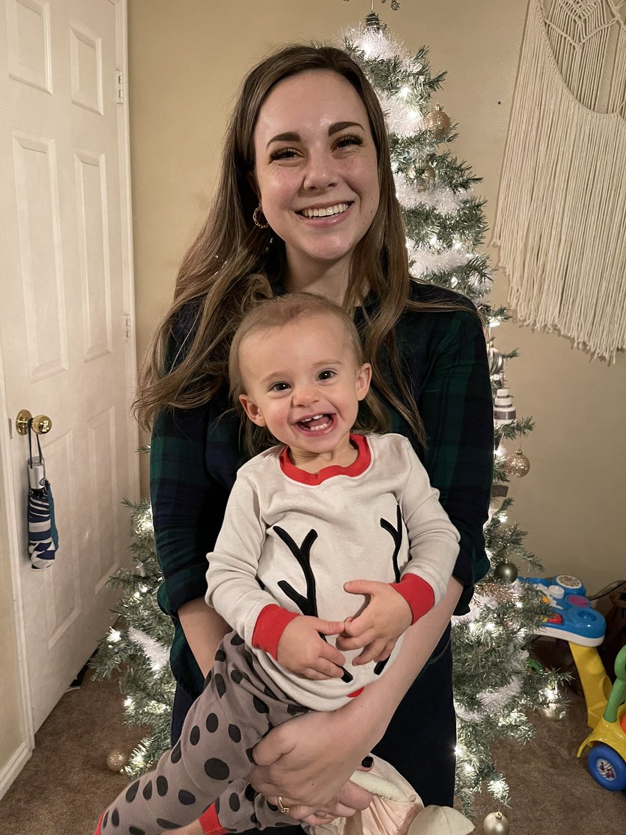 krobinson1125's tweet photo. Happy holidays from me and my hyper but happy toddler! https://t.co/DMnqPR8ZEr