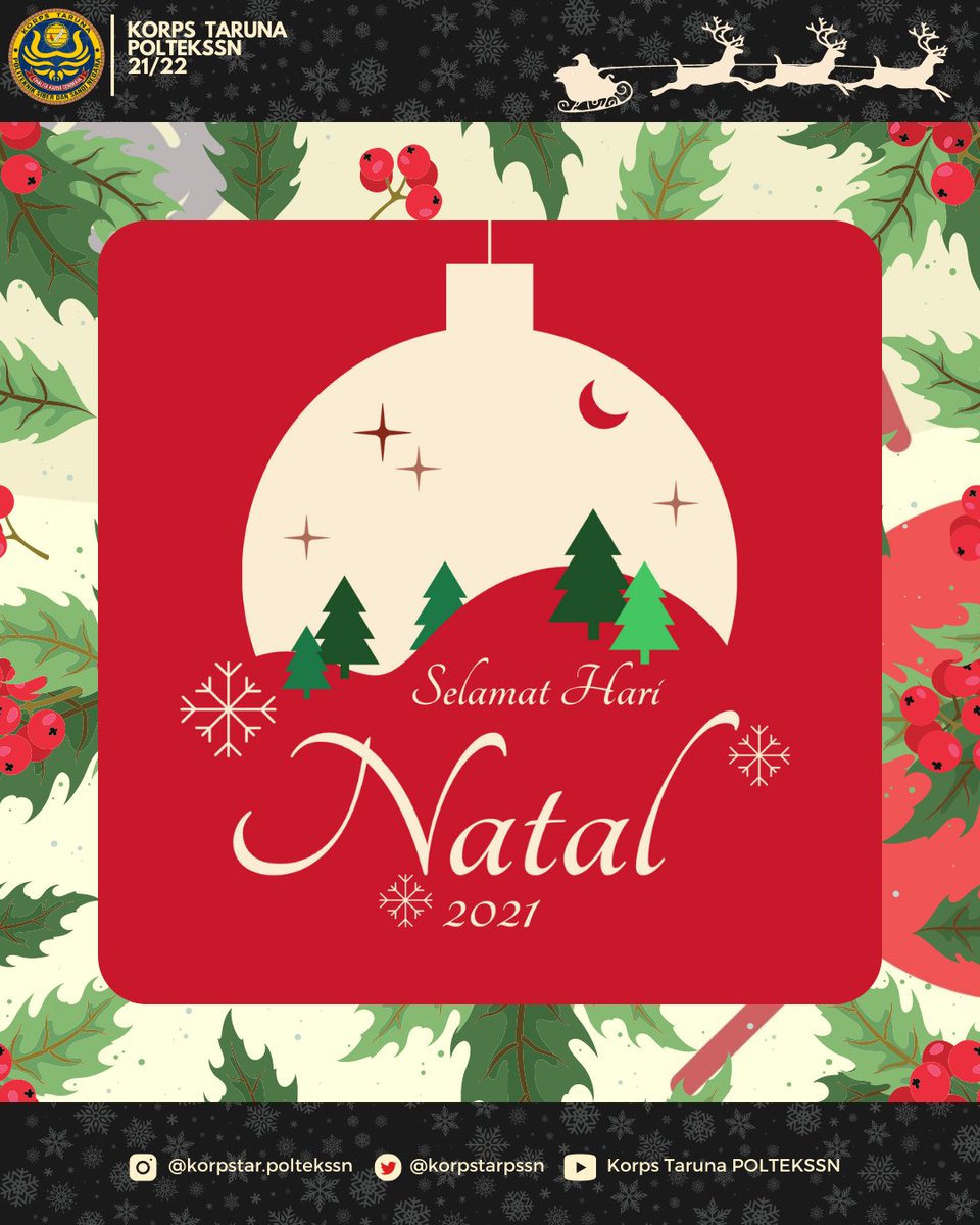 korpstarpssn's tweet photo. [MERRY CHRISTMAS!]

Selamat Natal bagi yang merayakan. Semoga segala kebaikan dan kedamaian selalu menyertai kita semua sepanjang hayat.
_________________
Kabinet Wibawa,
Chalita Karya Cendekia, Korps Taruna! https://t.co/Ugdv55BKIZ