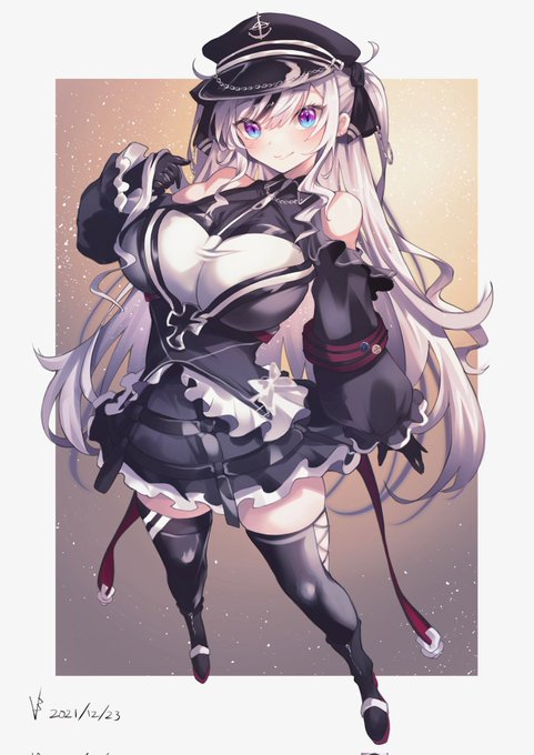 #アズールレーン #AzurLane 
エルベを描いてみました 