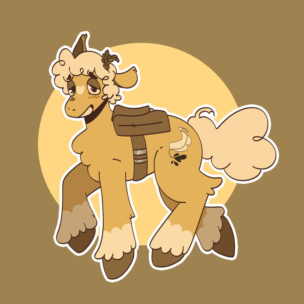 wolfille's tweet photo. seraphenade (my #ponysona). he writes poems and wears a stupid backpack. https://t.co/qLdnLI5eGH