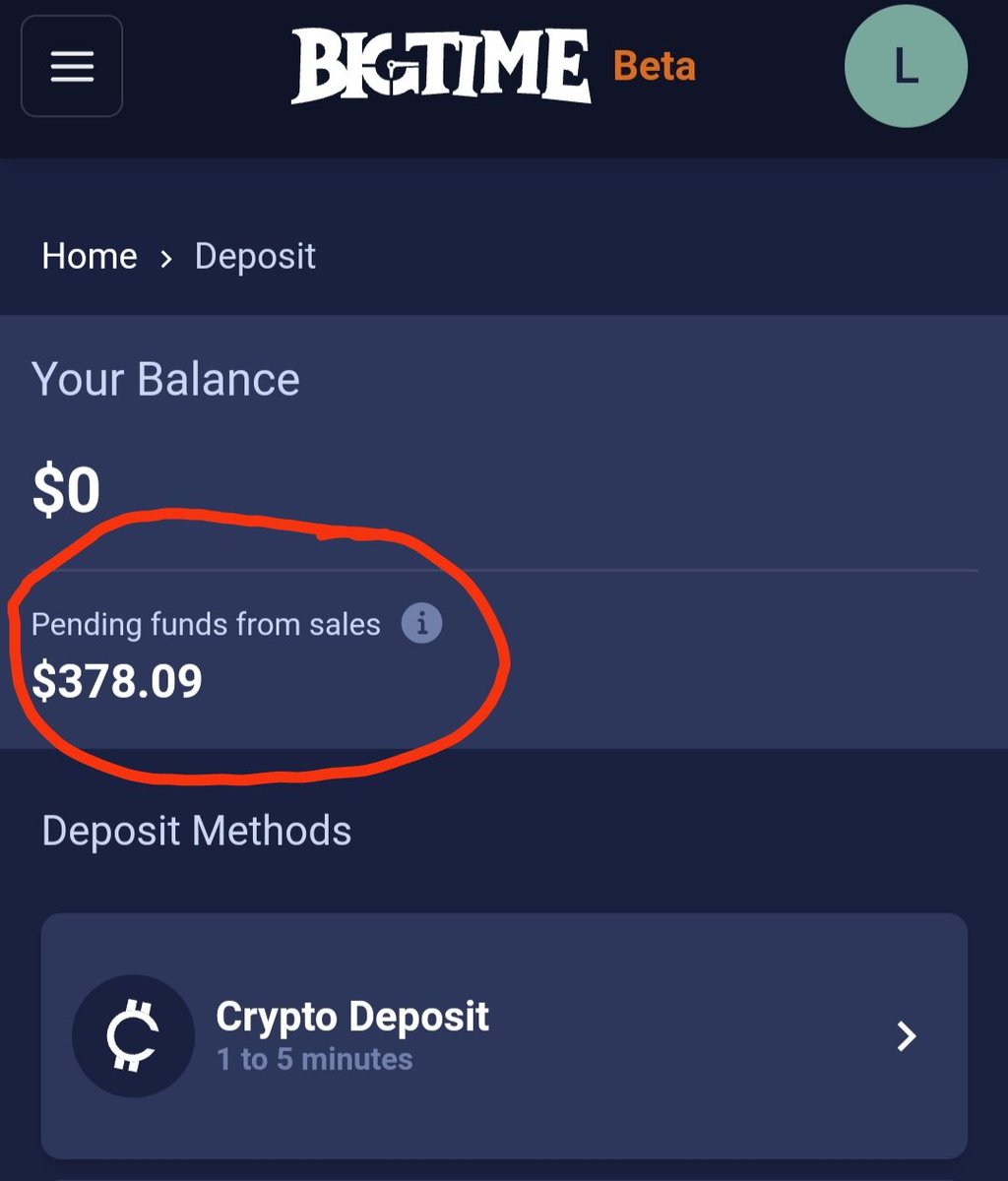 daydreph's tweet photo. @playbigtime In the open market, how long does it take for the unsettled sales funds to receive the sales funds into the account? https://t.co/IFd6LY7Cdj