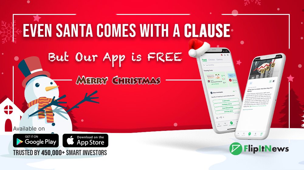 flipitmoney's tweet photo. May the twinkling lights of Christmas fill your heart with hope. May Santa Claus bring you everything you wanted. May your year be full of joy.

#merrychristmas #merryxmas #merrychristmas🎄 #FlipItNews #Fintech https://t.co/JuH56CeomC