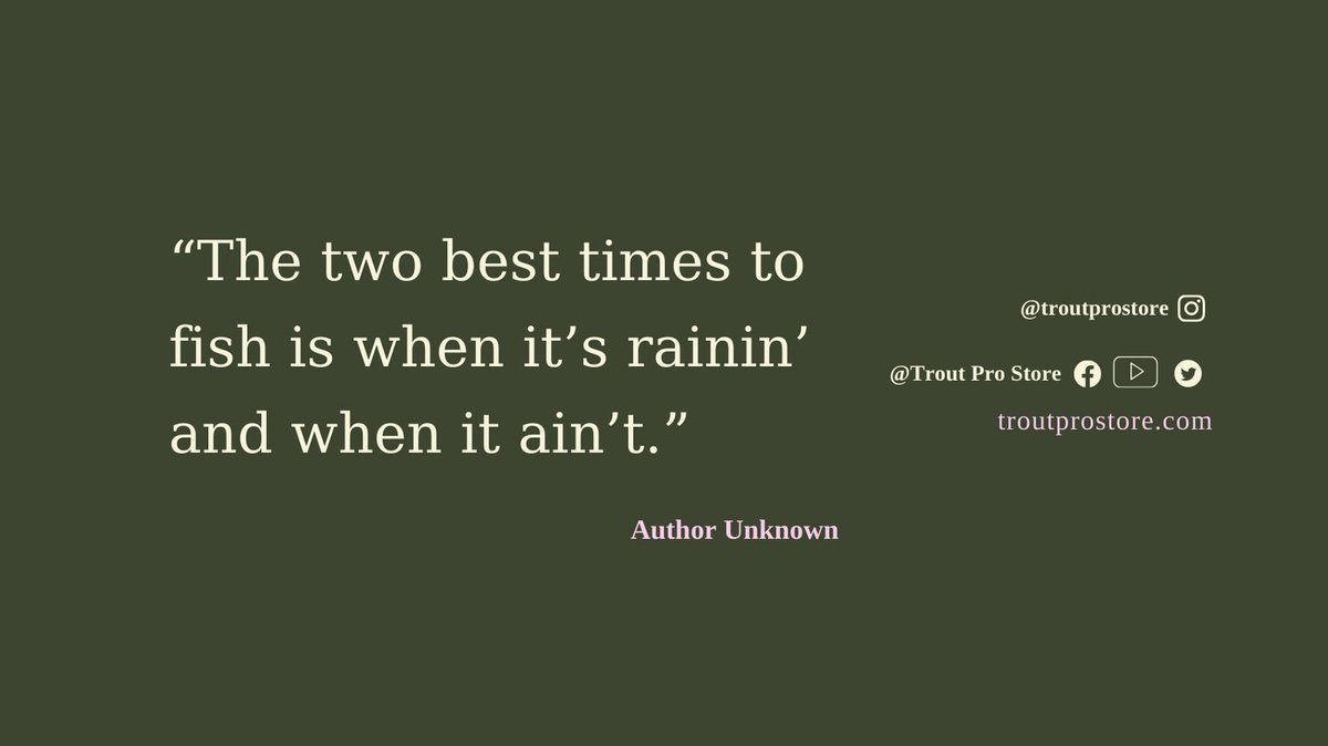 TroutProStore's tweet image. #troutpro #fishingquotes #quoteoftheday