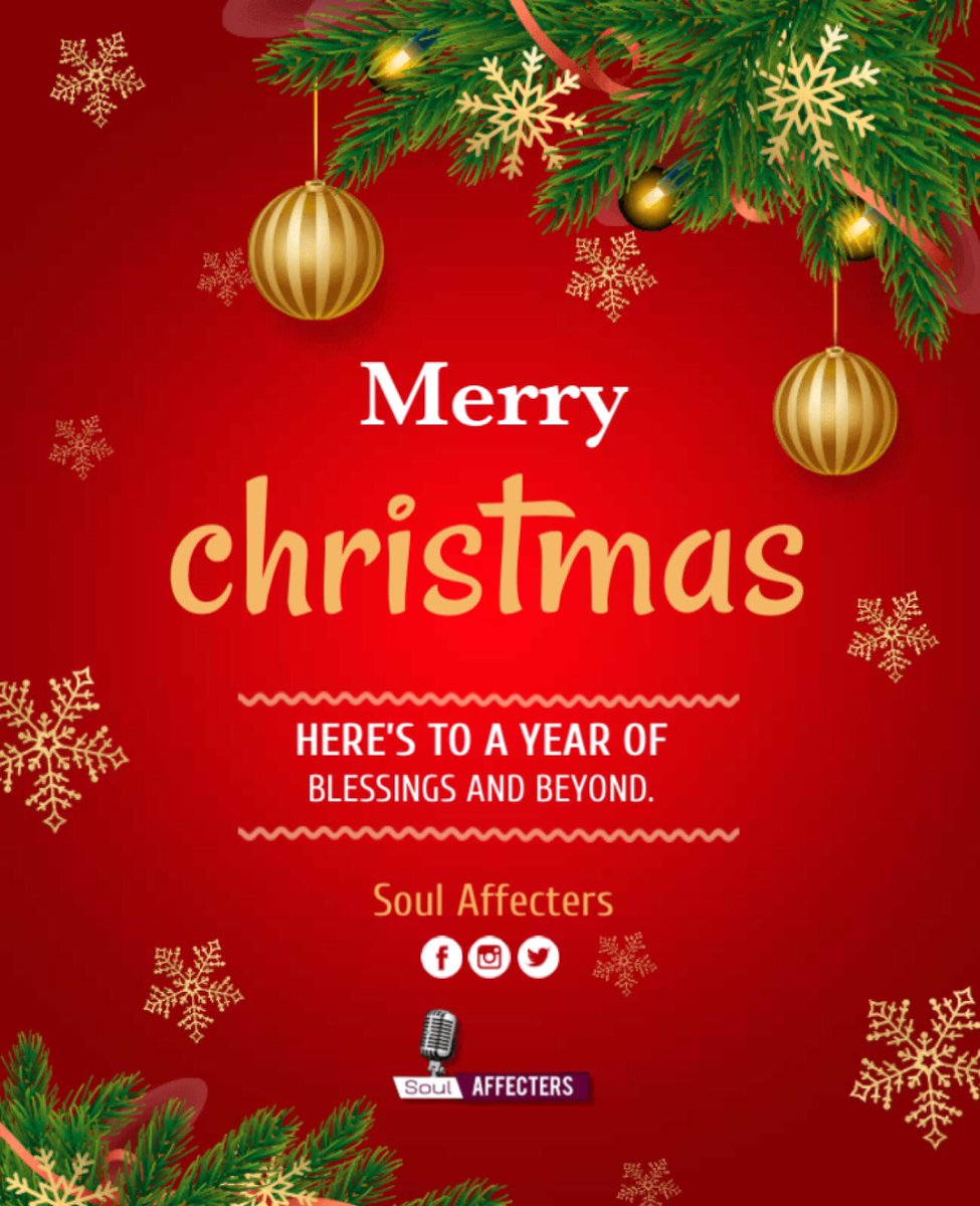 Soul_Affecters's tweet photo. Wishing you a very Merry Christmas. 🎄🎁 https://t.co/VjZtFB0d29