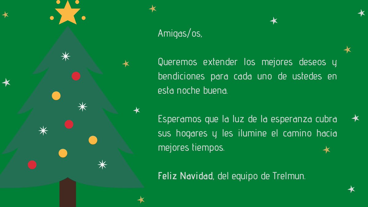 trelmun's tweet photo. ¡Feliz Navidad, amigos/as! 🌎 https://t.co/TBnqmcV46j