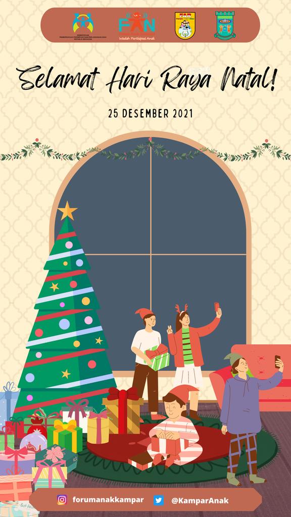 KamparAnak's tweet photo. Selamat Hari Natal 2021. Semoga karunia cinta, anugerah kedamaian, dan kebahagiaan menjadi milikmu saat Natal💫

@ForumAnakID @ForumAnakRiau 
#marrychristmas #Natal #ForumAnakKampar #ForumAnak https://t.co/Zu22tKPl8A