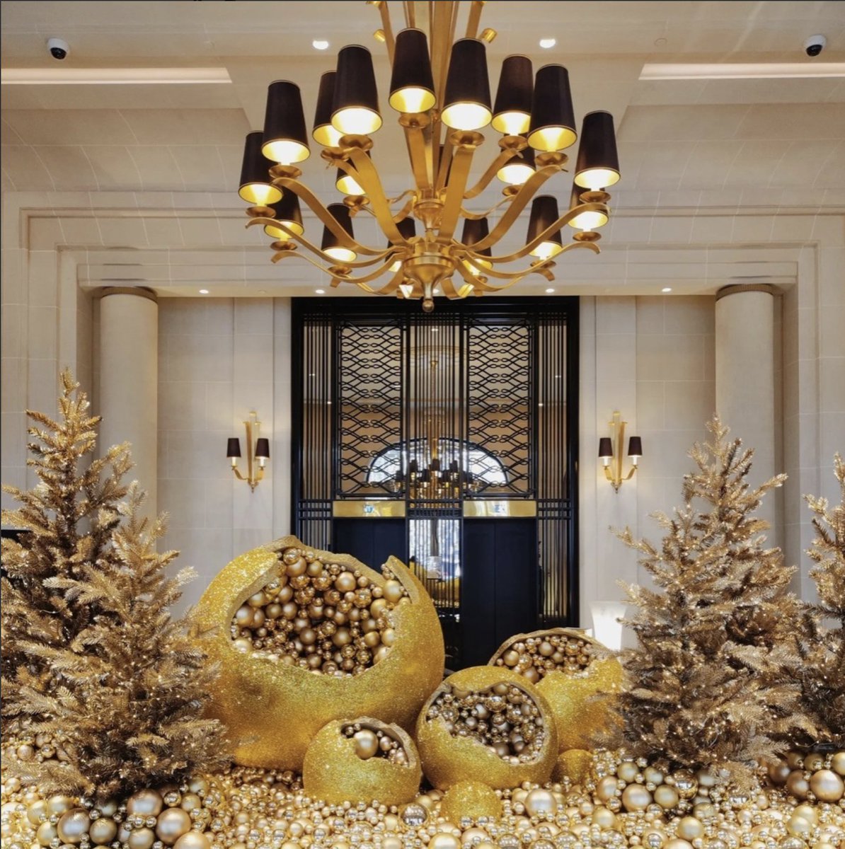ParisArtDeVivre's tweet photo. #ChristmasTrees 🎄 in luxurious #Parisian hotels #PrinceDeGalles. If you are in love 💛 with #Paris and need a top #realestateagent, contact: paola.rossignol@deluxe-confidential.com #DeluxeConfidential . Get a #luxurious PiedAterre in the French capital. https://t.co/gXEfDLFlO3 https://t.co/F952Zx7rXK