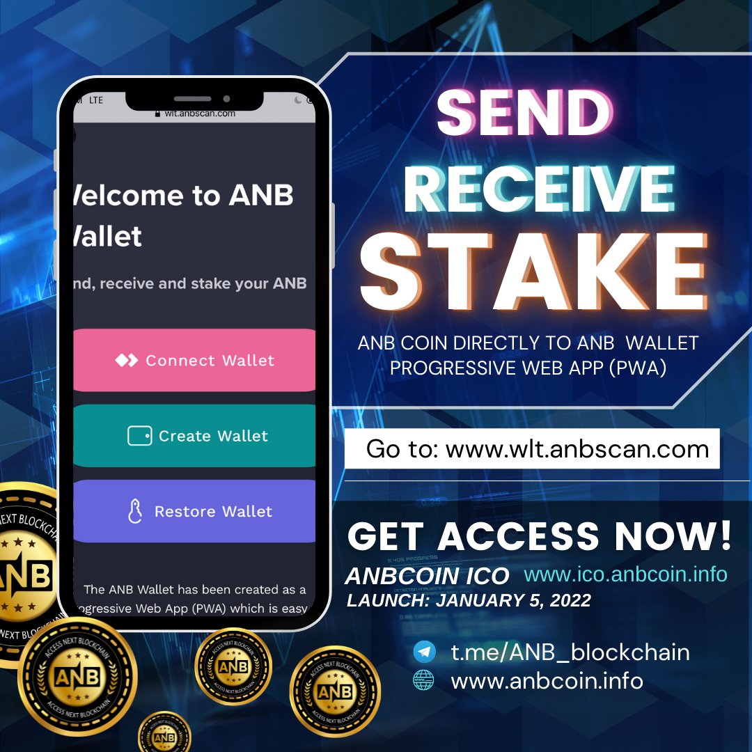 anbblockchain's tweet photo. Send, Receive, Stake ANB Coin using ANB Wallet Progressive Web App (PWA):
https://t.co/HNdDEKZKuS
More development, More
Access, More ways to earn!
Participate on ANB Coin ICO:
https://t.co/8S1emzgfHy
https://t.co/tuLJ2I0uoH
#ANBCoin #ANBwallet #ANBblockchain #ICO #HODL https://t.co/lNEhp0ddvr