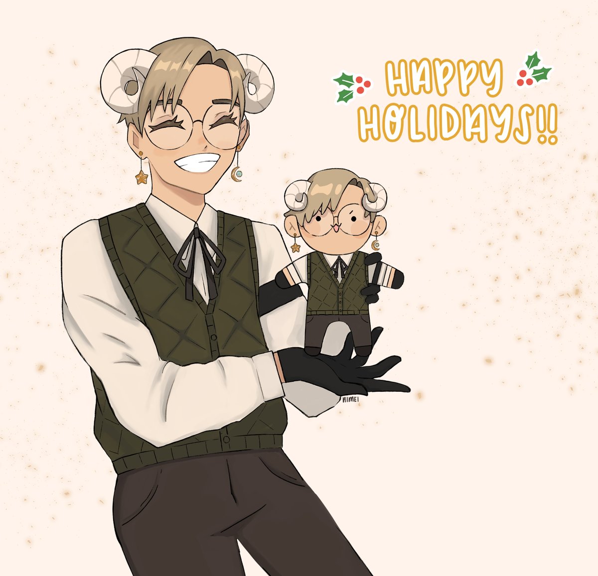 aisuanmei's tweet photo. ✨ happy holidays, @vtuber0ji!! ✨
surprise!! i was your secret santa heh 🎅💓
tysm ker + the elves for hosting this wholesome fun event!! am v grateful for the opp!! wishing everyone a litty city holiday szn :3c
#VTuberSecretSanta2021 #0JIsFridge #aimei畫 https://t.co/700HZ6TS5N