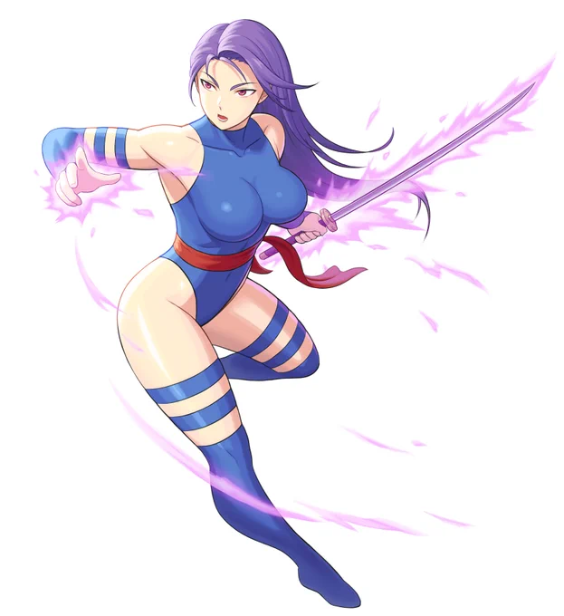 Psylocke #格ゲーキャラ描こうぜ 