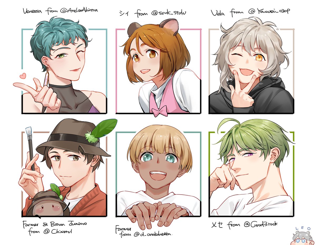 O3Tofu's tweet photo. I drew everyone’s farmer 👉👈 
Stardew community is the best🥰Marry Christmas!! https://t.co/UpzgWjDptG