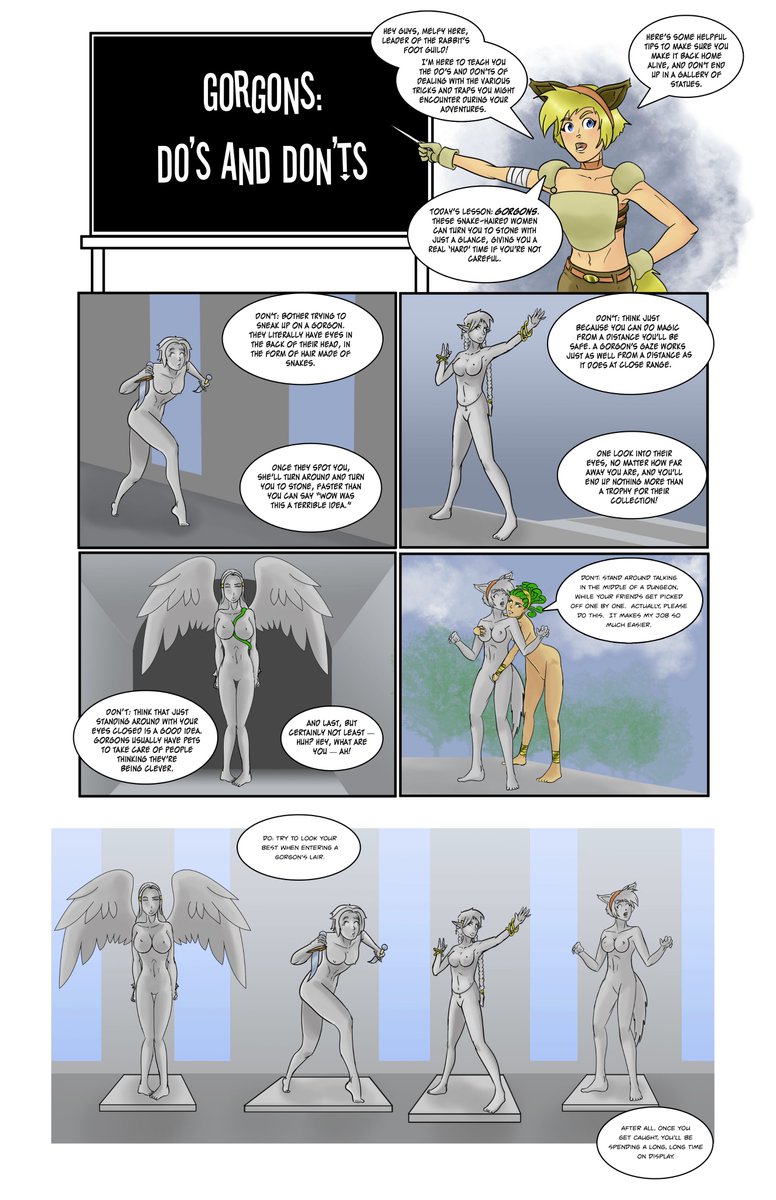 leem10538's tweet photo. #Gorgons: Do's and Don'ts. Story by Sekikumo, art by Dvega. Supersize at the original page: https://t.co/vp0wpNH7Y3
Whatever you're celebrating today, best wishes to you all, especially wishes about #erotic #nude #asfr #petrification! https://t.co/SFCrrbhJha