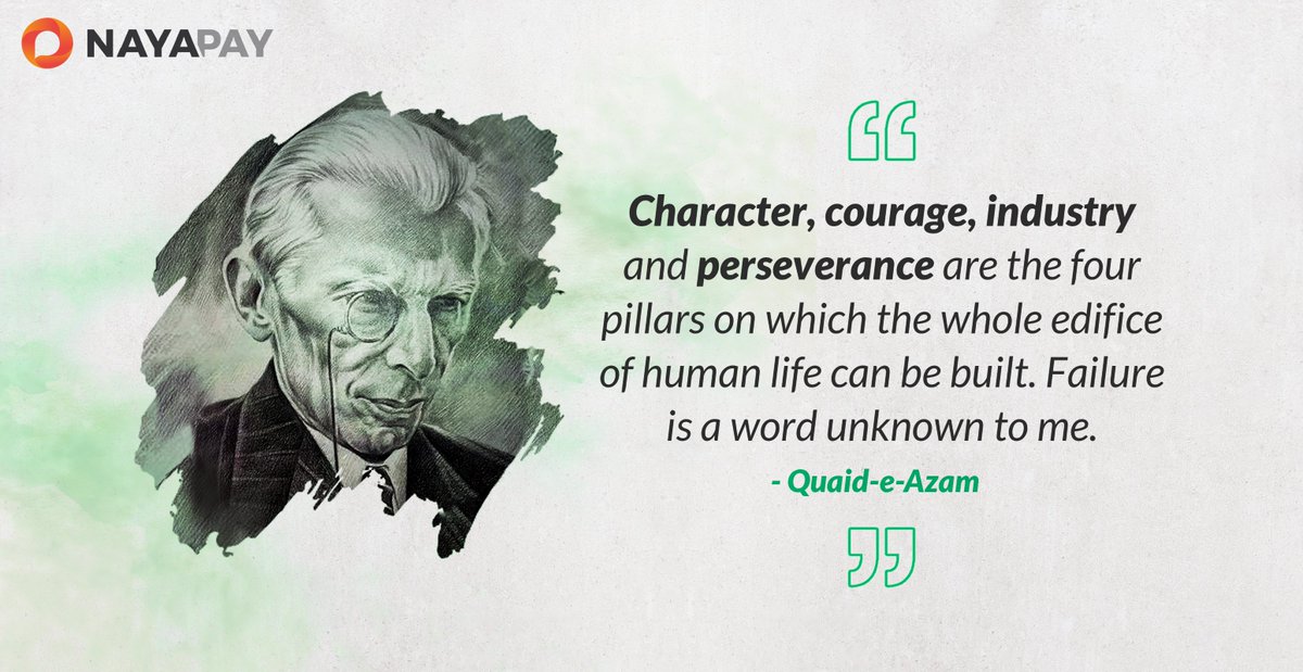 nayapaypk's tweet photo. On our Quaid's day, let's embrace a growth mindset and align ourselves with the vision of the Father of our Nation - Quaid-e-Azam Muhammad Ali Jinnah. #BuiltWith❤️In🇵🇰
Join our Extended Beta Program to get invite-only access to #NayaPay #PaisaChalayPhoneSe
https://t.co/j4EnkbxB4V https://t.co/FrPq9kSbVj