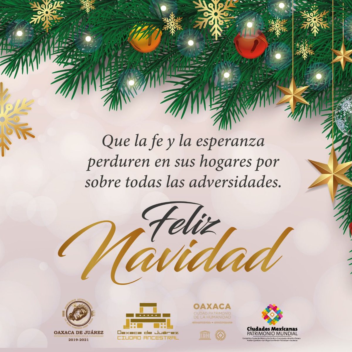 Que la fe y la esperanza perduren en sus hogares por sobre todas las adversidades. #Oaxaca
