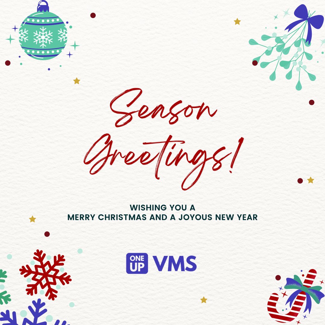 1Upvms's tweet photo. May the peace, success and joy be with you throughout the New Year!

#1upvms #newyear #christmas #seasongreetings https://t.co/NgsGmNENwE