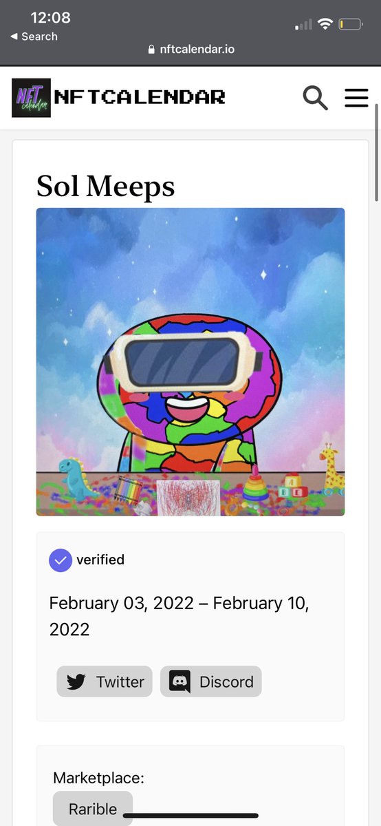Mark your calendars, we are now officially verified on NFT Calendar!🤝Presale: February 3rd!🗓 Giving away x3 WL spots! ✅Like ✅retweet ✅follow discord.gg/W3WarEWfXu <a href="/nftcalendar/">NFT Calendar</a> #NFT #SolanaNFTs #SolanaCommunity #Crypto