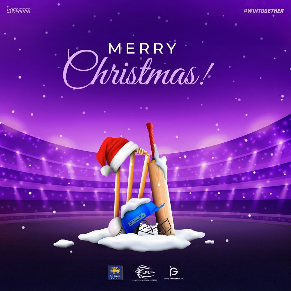 LPLT20's tweet image. Best wishes for a christmas filled with joy and peace !

#LPL2021 #එක්වජයගමු #ஒன்றாகவென்றிடுவோம் #EkwaJayagamu #Cricket #WinTogether #SriLanka #T20cricket #LankaPremierLeague #TheFutureisHere