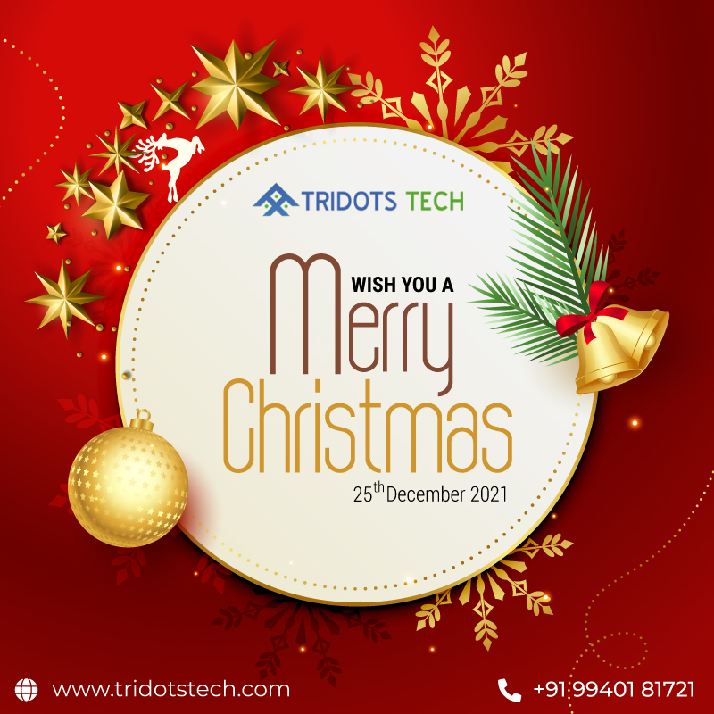Tridots_tech's tweet image. Tridots Tech  wishes you &amp;amp; your family a very Happy Christmas. 

“May this season find you among those you love, sharing in the twin glories of generosity and gratitude.&quot;

Visit - tridotstech.com
Call @ +91 99401 8172

#HappyChristmas  #TridotsTech #Christmas2020