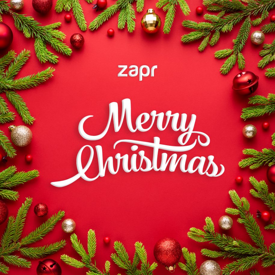 The Zapr family wishes you a very, merry Christmas filled with love, peace and joy!

#merrychristmas #holidayseason #jinglebells #happyholidays