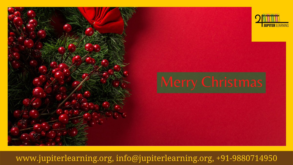 JupiterLearning's tweet photo. Jupiter Learning wishes you all Merry Christmas
#Christmas2021 #jupiterlearning https://t.co/8YFIMwsDZT