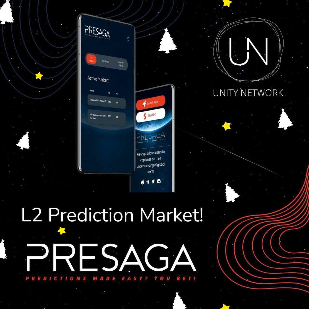 MHiesboeck's tweet photo. Hello @UnityNetworkapp Community 👀 ⚡️
Unity Network is proud to announce that the PreSaga Beta is ready to be tested! 💫
Starting today, the #SagaSquad can officially try out the predictions market dApp on arbitrum testnet .
#CIRCLEOFSAGES https://t.co/qGAXEPPEP1