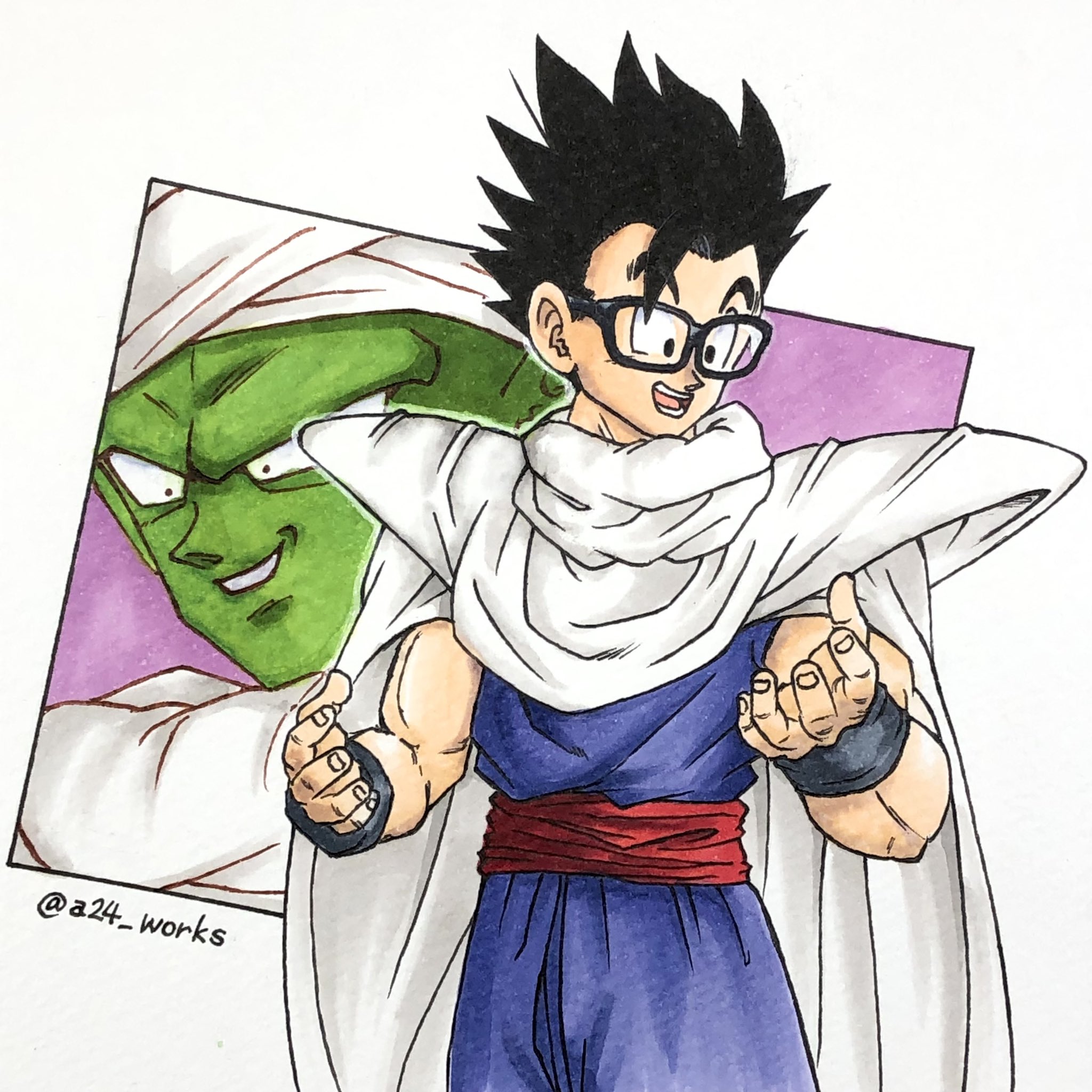 4wks En Twitter かっこいいやつをプレゼントしてやる ドラゴンボール ドラゴンボールイラスト 孫悟飯 孫悟飯イラスト ピッコロ 鳥山明 鳥山明リスペクト ファンアート Copic Illustration Dragonball Dragonballfanart Songohan 4 Works 4wks