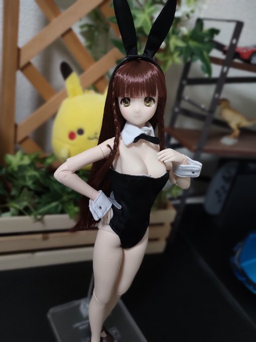 おぉ…神々しい…!!
ちなみに5インチウィッグじゃこんな感じなので素直に4.5を買いましょう 