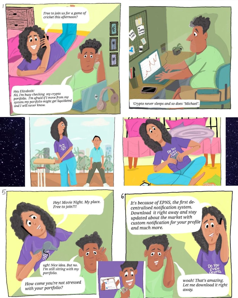 BaboyAbraham's tweet photo. They say, 'If you can't explain a concept to a 6 year old, you don't understand it yourself.' This is precisely what an illustration helps you with. Explains concepts in a very easy to understand way. This is my illustration on EPNS use case. 
#rockstar @epnsproject @harshrajat https://t.co/rEYCAoBE2e