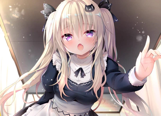 「はやく起きないとイタズラしちゃいますよー?ぺちぺち」
#オリジナル 