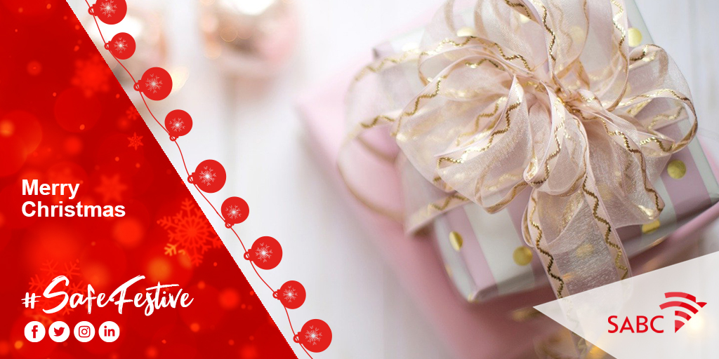SABCPortal's tweet photo. From SABC to you and yours, Merry Christmas!

#SafeFestive https://t.co/XRe6ApTNVH