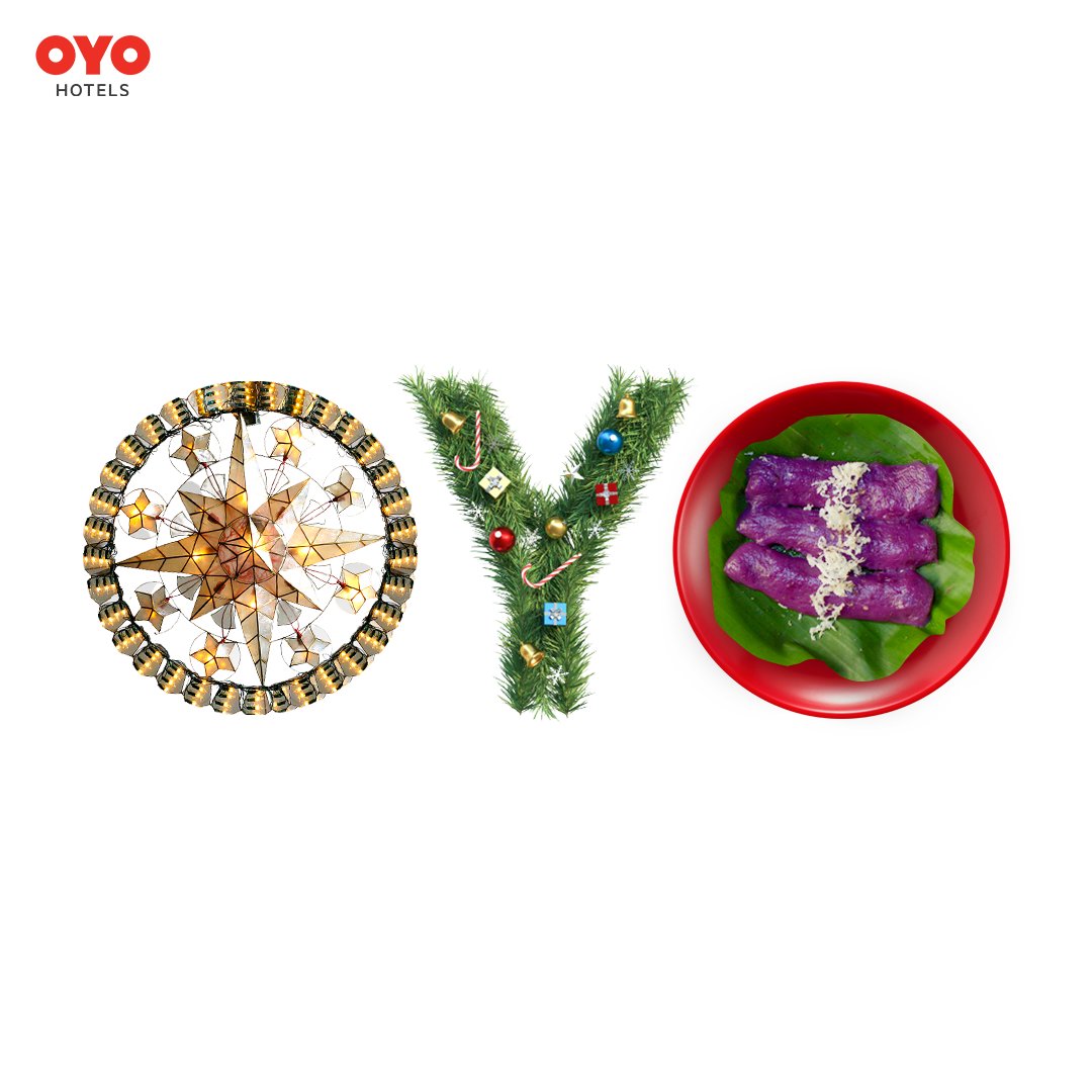 A very #MerryChristmas from all of us at #OYO! Pwede po bang makikain ng fruit salad? Pa-sharon na rin po ng shanghai. 😁