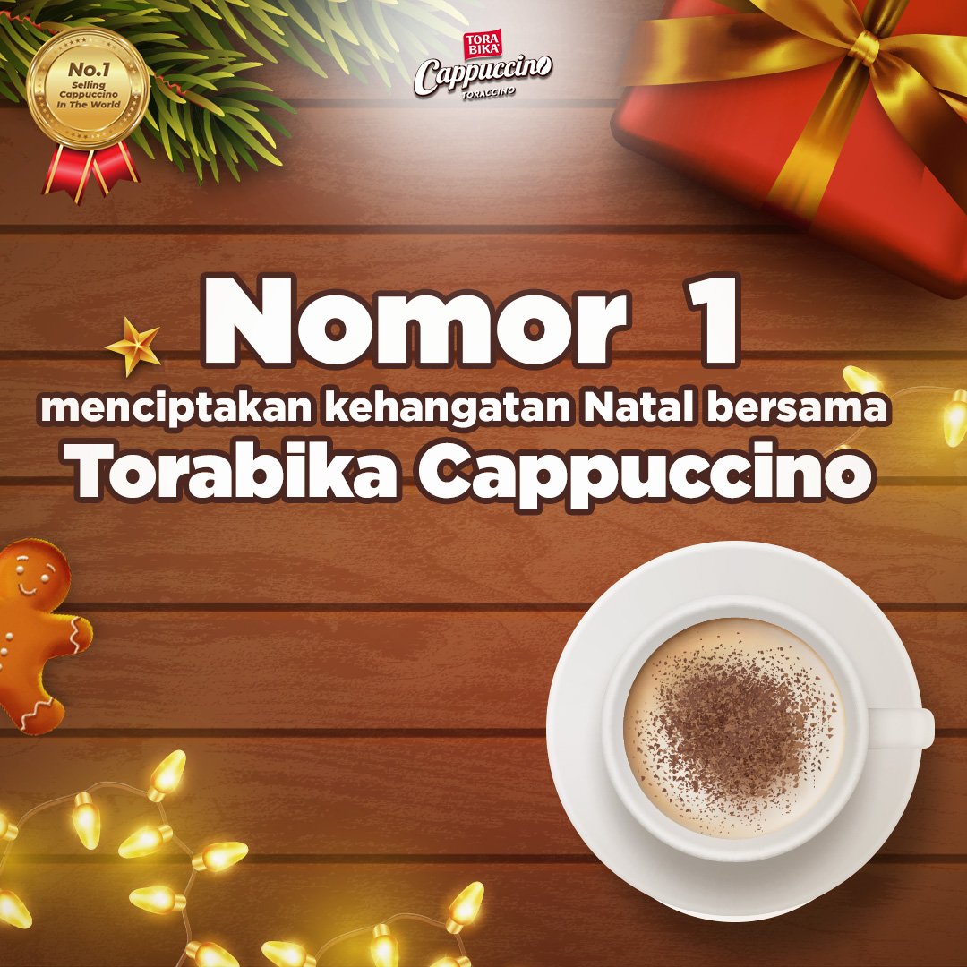 Saatnya rayakan kebersamaan bersama keluarga dalam kehangatan natal dengan  Cappuccino No.1 di dunia

Selamat hari raya natal 2021 Frens! 

#No1CappuccinoInTheWorld #TorabikaCappuccino