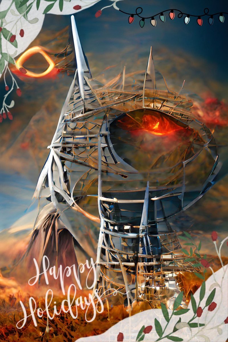 sauronschedules's tweet photo. Happy holidays to all the humans out there, and don’t forget: I’m always watching 👁 #sauronschedules https://t.co/l6DlmfMomb