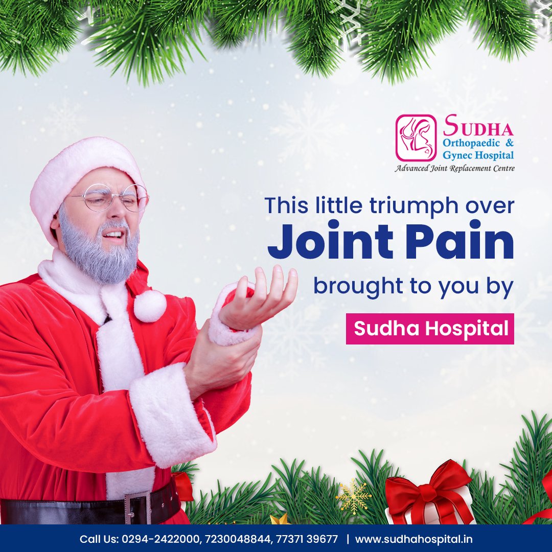 SudhaHospital16's tweet photo. Ho-Ho-Ho! It's Christmas time again!
Christmas is a time of indulgence. But don’t let it be a time of ill-health. Have a healthy Christmas!
Sudha Orthopaedic and Gynec Hospital wish you a Merry Christmas.
.
.
#MerryChristmas #Christmas #Christmas2021 #Celebration #udaipur https://t.co/v7q3hozPlh