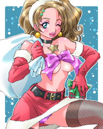 これは21年くらい前にギャルっぽいサンタを描いたやつ 