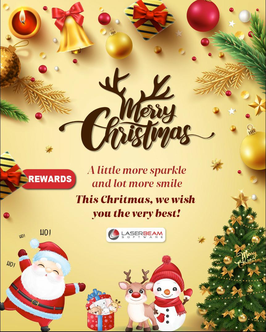 laserbeamsoft's tweet photo. Merry Christmas everyone!!! On behalf of our team we wish you all the very best this Christmas. https://t.co/lFEr1QSdYI #talentmanagement​ ​#compensationandbenefits​ ​#hranalytics​ ​#performancemanagement​ ​#reward https://t.co/BPlf41yjZS