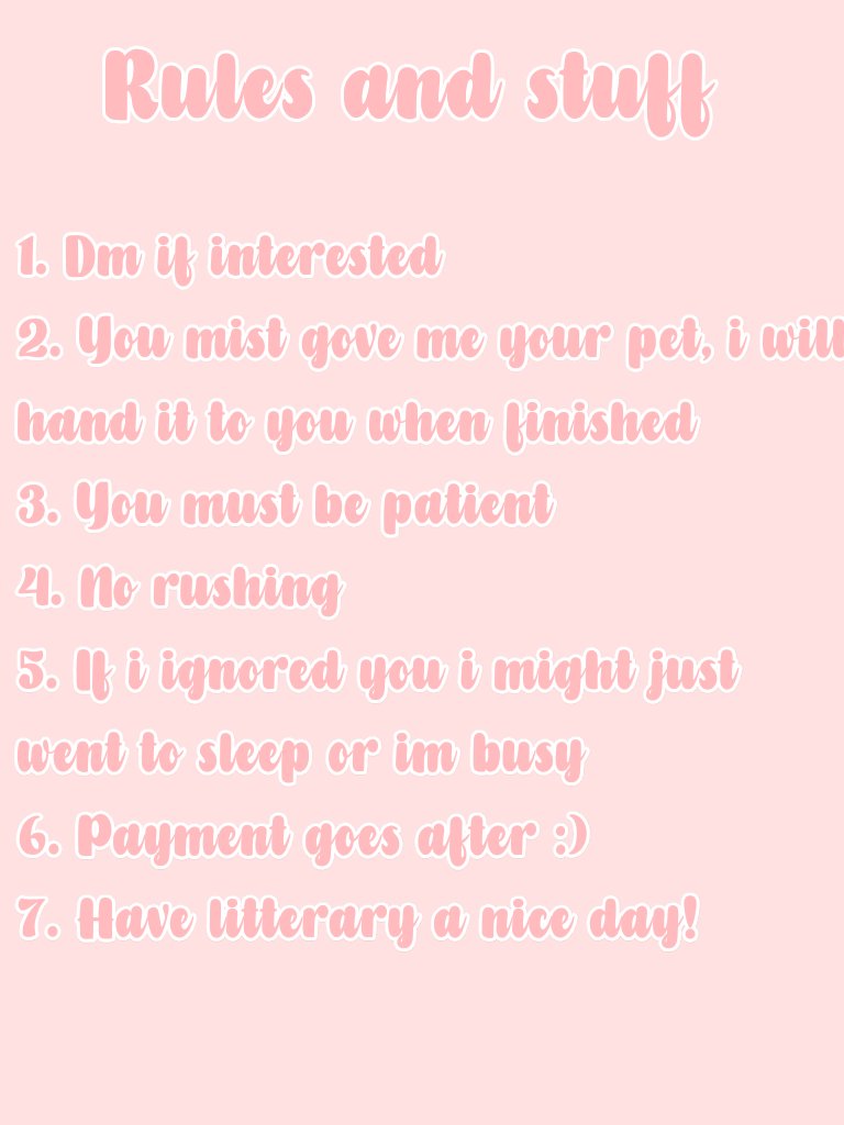 ii_mintz's tweet photo. Adopt me pet sitting comms !
Petsitting 2 pets per person
Please read these posters before commisioning me !☁️
(All robux payment includes tax, payment first (correction)) https://t.co/zpJwGbYUo2