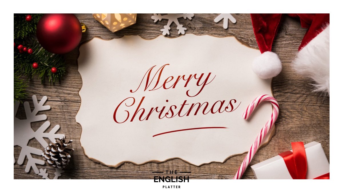 Merry Christmas from all of us at The English Platter!