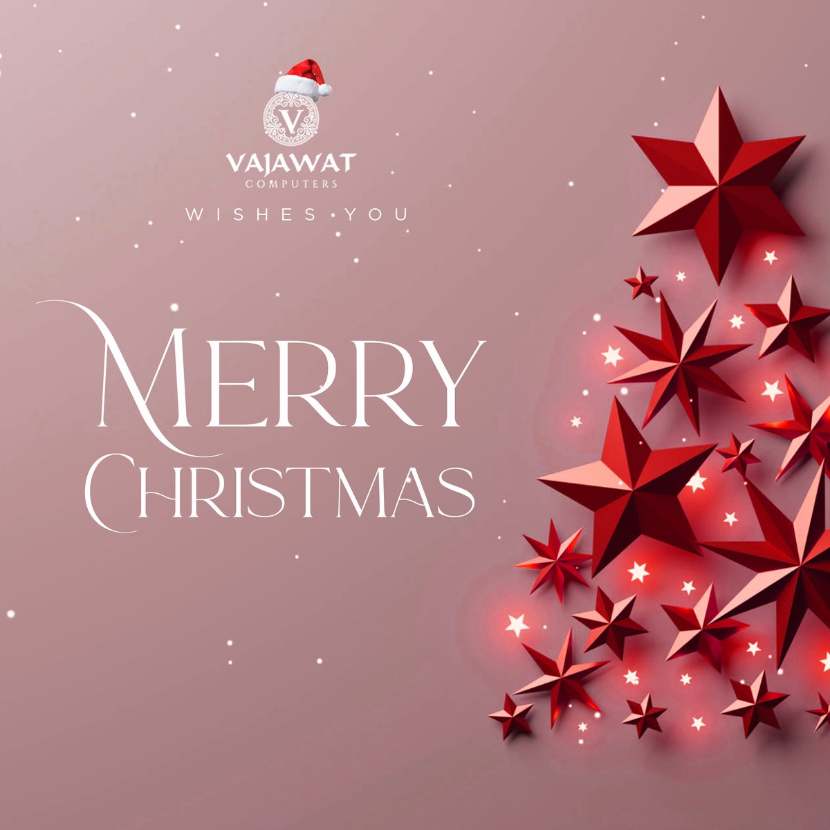 Vajawatcomputer's tweet photo. Celebrating Christmas with our loved ones is important, but it is more important to celebrate it by giving the light of love to those who need it the most. 

Vajawat Computers wishes you a very happy and Merry Christmas. May all your wishes come true in the light of love. 🎉🎉🎉 https://t.co/WB4jBjLPPG
