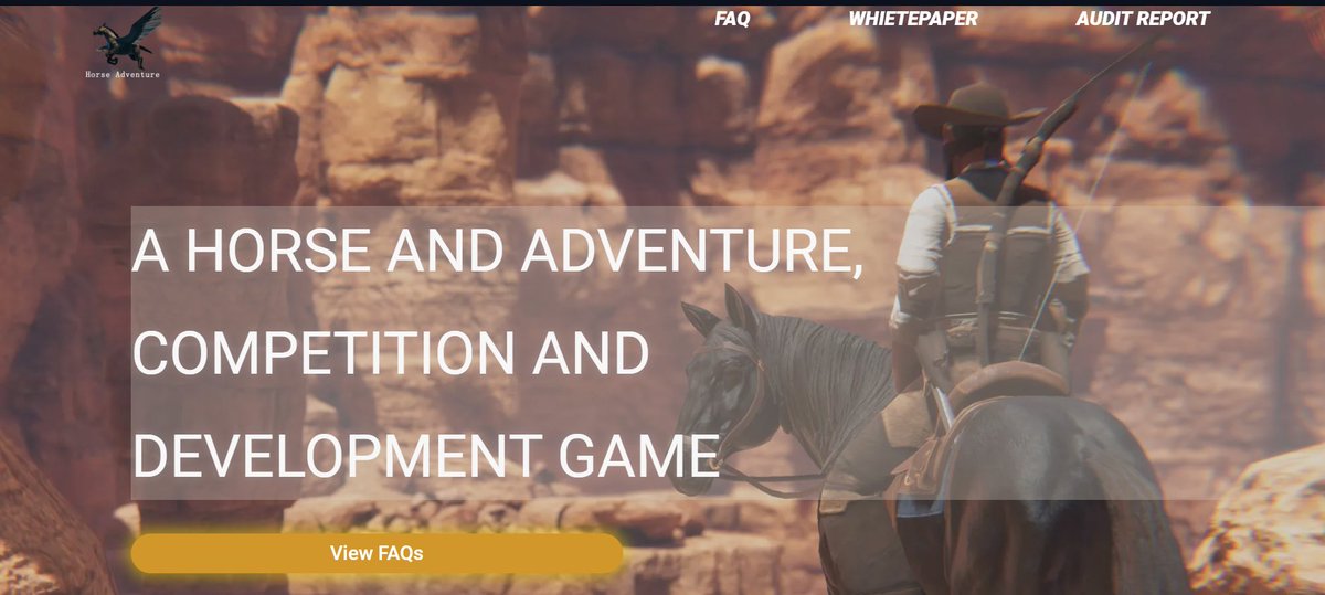 Latest Progress Probing cane
Party popperWith the sweats and efforts the team put in, #horseadventure official website is finally completed. You are going to witness our entertaining site real soon.horseadventure.online
Here is a reference of our web design.
#GameFi   #NFT #BSC