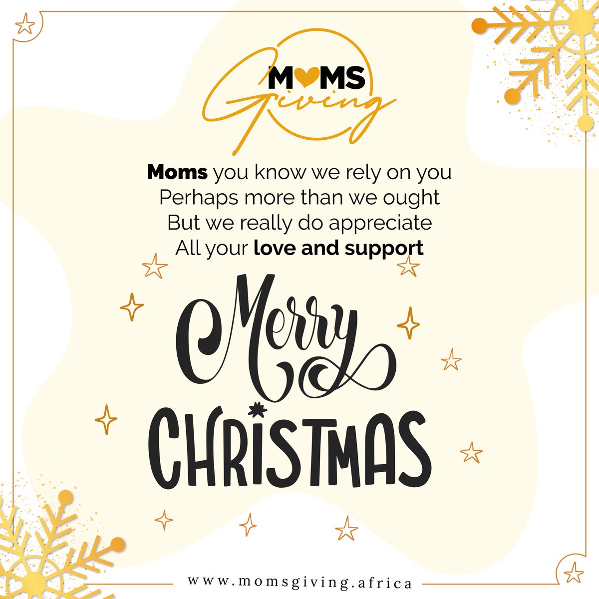 momsgiving's tweet photo. To all moms and our families, we wish you the happiest of holidays yet.
Merry Christmas 🎄 ❤️ 

#merrychristmas #christmas https://t.co/vwT1cktFH4