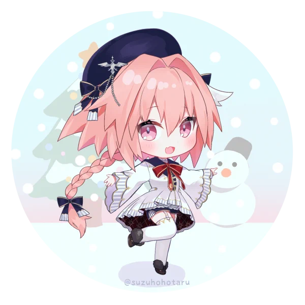 ⛄エンジェル・ブレスなアストルフォくん!🎄
冬コミ新刊セットの布コースターになるよ!✨
 #FGO 