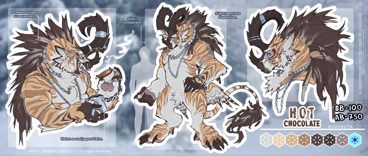 _rannef_'s tweet photo. Phew, finally finished him!

🎄CHRISTMAS CHARACTER AUCTION, YAY! 🎄
Fun lil' Kohi based on Hot Chocolate and Yule Goats. 

SB • 100
AB • 750
MI • 10

You can bid below or in my DMs ~! https://t.co/pIPorZAakP