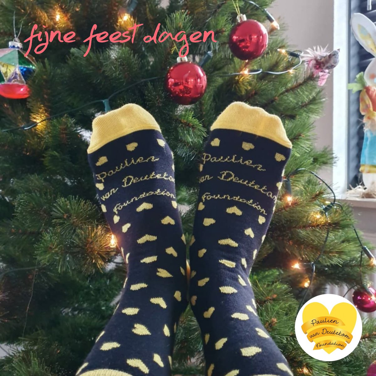 Wij wensen iedereen fijne feestdagen met familie of vrienden en geliefden 💛 in gedachten. 
#herinneringenblijvenmaken
Link naar de Sokken-van-Paulien
paulienvandeutekomfoundation.nl/product/sokken…
