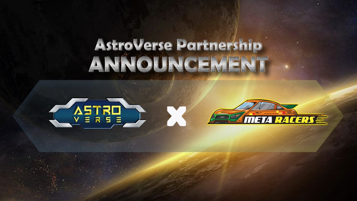 astroversespace's tweet image. #AstroVerse teams up with @MetaRacersBsc 🪐

So grateful to announce that #AstroVerse was officially partnered with #MetaRacers - NFT Blockchain Game on BSC🎉🎉

We are heading towards a stronger community, please keep an eye on our new announcements !

#Metaverse #NFTs #P2E $ASV