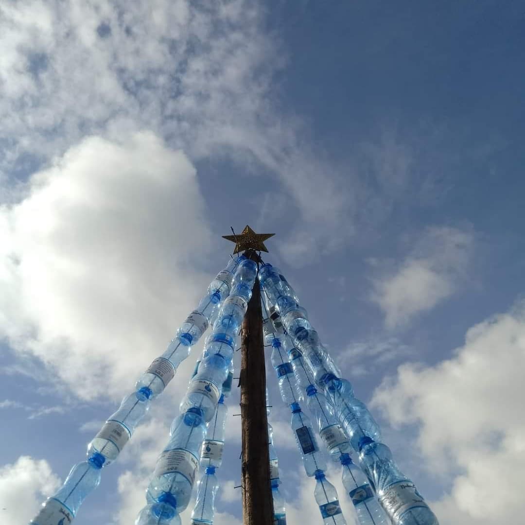 CBCKENYA's tweet photo. The second crown we are laying at the foot of the cross is our Christmas tree made from Plastic bottles and made by children who have 'no material gifts' to present to the king of kings, but their gifts and talents.

John 3:16

#jesusisthereasonfortheseason #Christmas #CBCK https://t.co/rmtr7Eg5qy